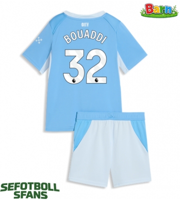 Manchester City Ayyoub Bouaddi #32 Hemmaställ Barn 2026-27 Kortärmad (+ Korta byxor)